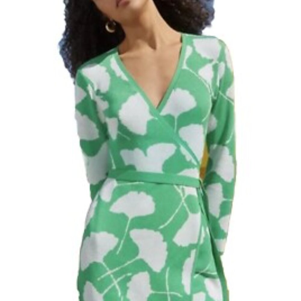 Diane Von Furstenberg for Target Gingko green wrap top